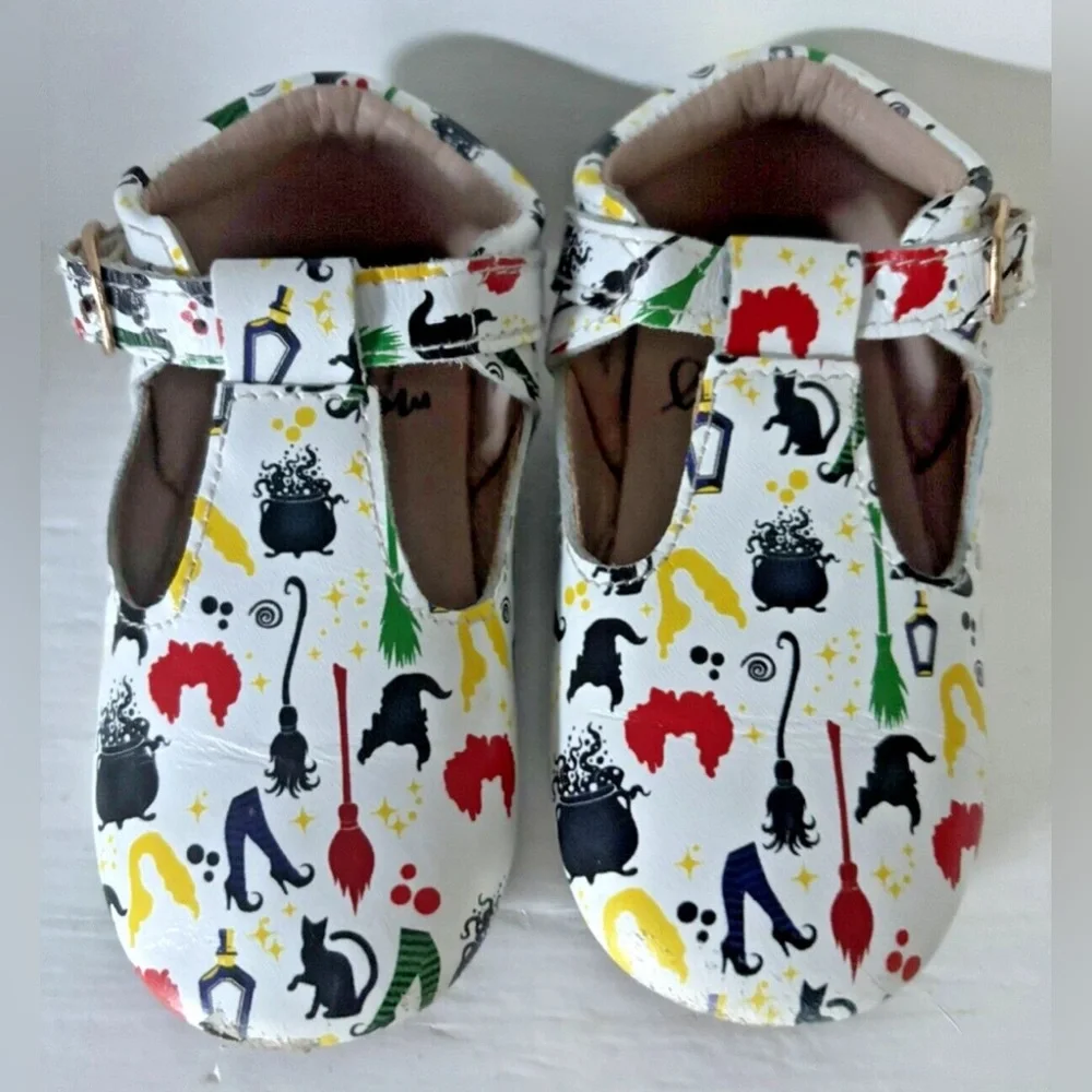 MONKEY FEET Kids Shoes Size 18-24 M Moccasin Mary Janes HOCUS POCUS Halloween
